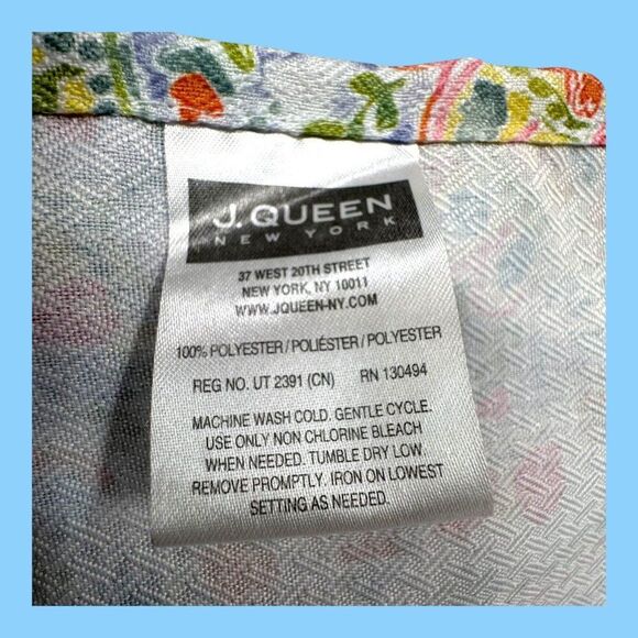 J. Queen New York Paisley Napkins Indoor Outdoor Picnic Set Of 8 18"  Polyester - Picture 4 of 9